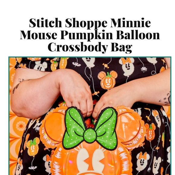 Minnie Mouse Pumpkin Balloon Crossbody Bag - Picture 1 of 5